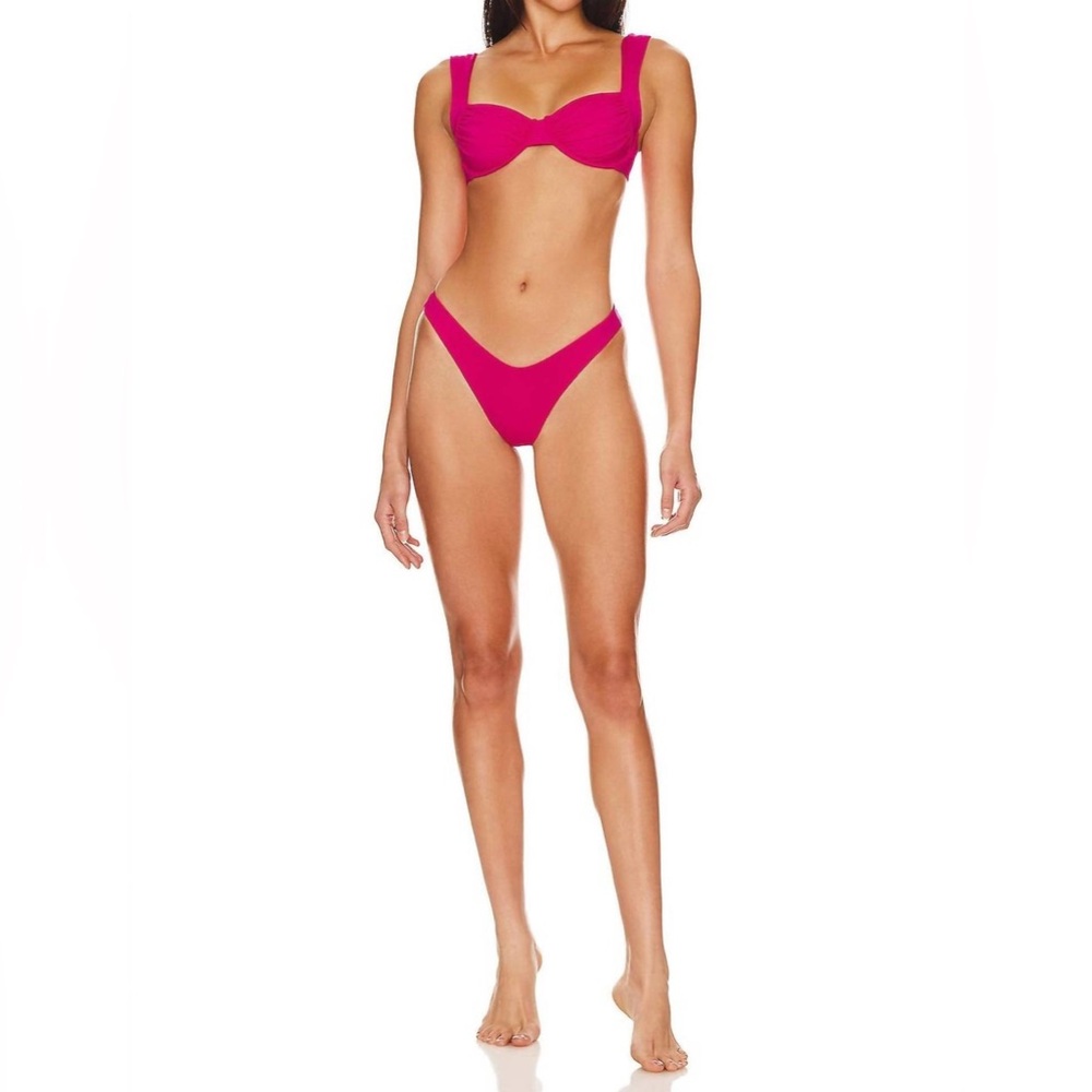 L*Space NWT Cabana Bikini Bottoms in Bougainvillea (S)